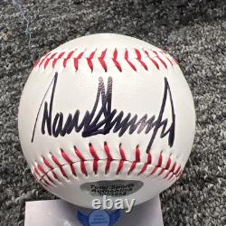 PRESIDENT DONALD TRUMP HAND SIGNED AUTOGRAPHED Baseball 45-47 Flag COA HOLOGRAM