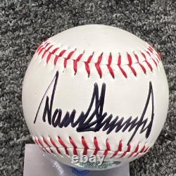 PRESIDENT DONALD TRUMP HAND SIGNED AUTOGRAPHED Baseball 45-47 Flag COA HOLOGRAM