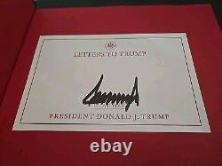 PRESIDENT DONALD TRUMP Hand Signed Book Letters To Trump SHIPS NOW! 