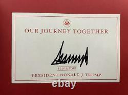 PRESIDENT DONALD TRUMP SIGNED AUTOGRAPH OUR JOURNEY TOGETHER BOOK with JSA MAGA