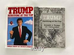 PRESIDENT DONALD TRUMP SIGNED AUTOGRAPH SURVIVING AT THE TOP BOOK MAGA with JSA