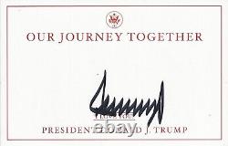 PRESIDENT DONALD TRUMP Signed Autograph 6x8.5 Bookplate 353 JSA LOA