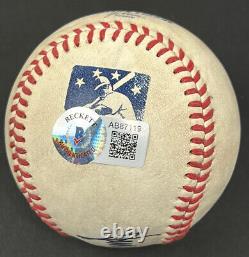 PRESIDENT DONALD TRUMP Signed Baseball A Foley's BAR NYC original BAS LOA