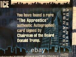 PRESIDENT DONALD TRUMP THE APPRENTICE CARD CERTIFIED AUTOGRAPH 45th President