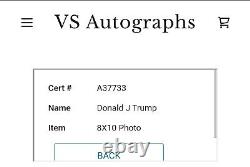 PRESIDENT? Donald Trump? 8X10 PLAYBOY PHOTO? AUTHENTIC AUTOGRAPH? WithCOA MINT