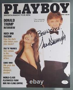 PRESIDENT? Donald Trump? 8X10 PLAYBOY PHOTO? AUTHENTIC AUTOGRAPH? WithCOA MINT