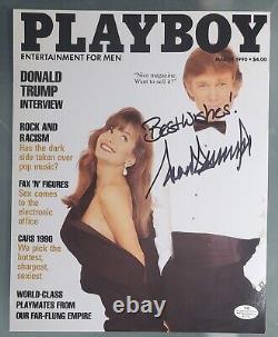 PRESIDENT? Donald Trump? 8X10 PLAYBOY PHOTO? AUTHENTIC AUTOGRAPH? WithCOA MINT