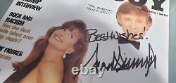 PRESIDENT? Donald Trump? 8X10 PLAYBOY PHOTO? AUTHENTIC AUTOGRAPH? WithCOA MINT