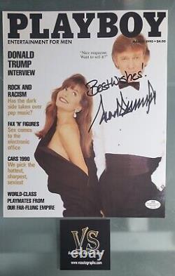 PRESIDENT? Donald Trump? 8X10 PLAYBOY PHOTO? AUTHENTIC AUTOGRAPH? WithCOA MINT