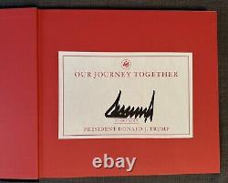 PRESIDENT Donald Trump SIGNED Book Our Journey Together NEW