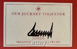 PRESIDENT Donald Trump SIGNED Book Our Journey Together NEW