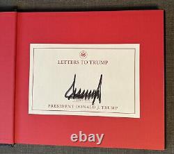 PRESIDENT Donald Trump SIGNED Letters To Trump book