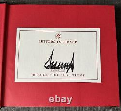 PRESIDENT Donald Trump SIGNED Letters To Trump book