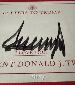 PRESIDENT Donald Trump SIGNED Letters To Trump book