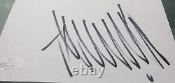 PRESIDENT? Donald Trump? Signed Autographed Index Card 3X5 EXCELLENT withCOA