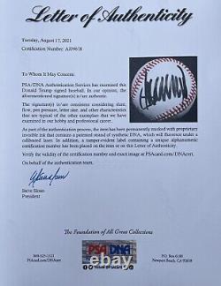 PSA/DNA 45th U. S. President DONALD TRUMP Autographed Signed Baseball