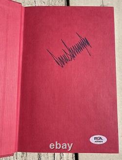 PSA/DNA President DONALD TRUMP Autographed Surviving At The Top Hardcover Book