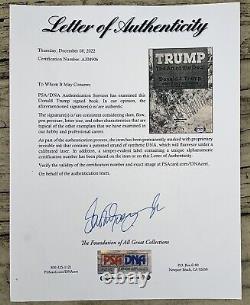 PSA/DNA President DONALD TRUMP Signed Art Of The Deal Book Apprentice Cast