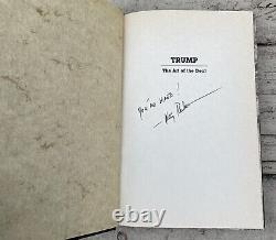 PSA/DNA President DONALD TRUMP Signed Art Of The Deal Book Apprentice Cast