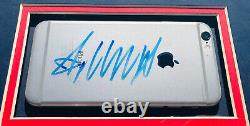 PSA/DNA President DONALD TRUMP Signed Autographed Framed IPHONE withSTEVE JOBS