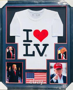 PSA/DNA President DONALD TRUMP Signed Autographed Framed LAS VEGAS T-Shirt