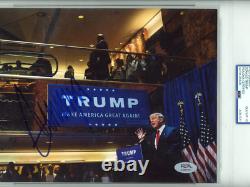 PSA/DNA President Donald J. Trump Signed Autographed 8x10 Photo PSA Gem Mt 10
