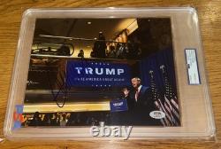 PSA/DNA President Donald J. Trump Signed Autographed 8x10 Photo PSA Gem Mt 10