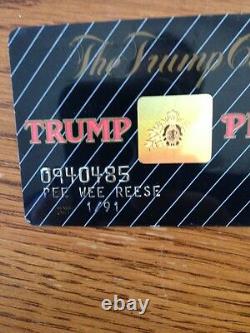 Pee Wee Reese Signed Trump casino Card Brooklyn Dodgers hof Autograph 1/1 coa