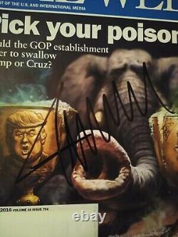 Potus Donald Trump Signed Autographed The Week Presidential Magazine Feb 2016