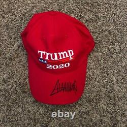 Presiden Donald Trump Signed Hat Clean Brand New Red MAGA Hat