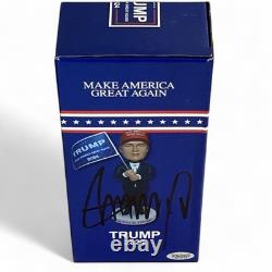 President 45/47 Donald J Trump Signed JF Sports Bobblehead COA Hologram