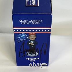 President 45/47 Donald J Trump Signed JF Sports Bobblehead COA Hologram