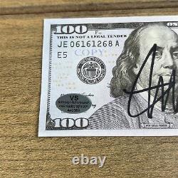 President 45/47 Donald Trump Autographed $100 Movie Bill COA AUTHENTIC Hologram