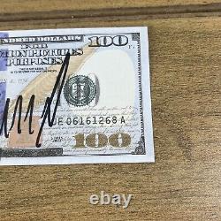 President 45/47 Donald Trump Autographed $100 Movie Bill COA AUTHENTIC Hologram