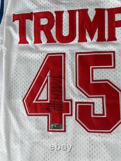 President DONALD TRUMP Autograph Signed Jersey COA RARE GREAT DISPLAY