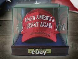 President DONALD TRUMP Autographed Official Califane Red MAGA Hat FULL SIGNATURE