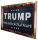 President Donald Trump & Mike Pence Signed Autographed Campaign Flag Beckett Bas
