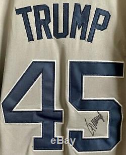 President DONALD TRUMP Original Autographed Signed NEW YORK #45 USA Jersey COA