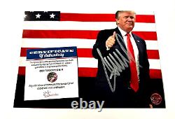 President DONALD TRUMP Signed 7x5 inch Original Autograph with COA Certificate