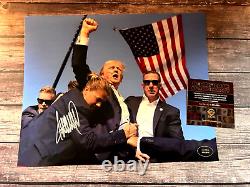 President DONALD TRUMP Signed 8x10 Original Authentic Autograph with COA Cert