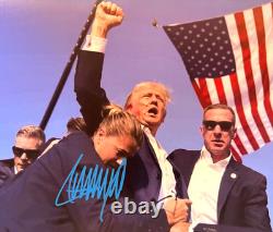 President DONALD TRUMP Signed 8x10 inch MAGA Original Authentic Autograph withCOA