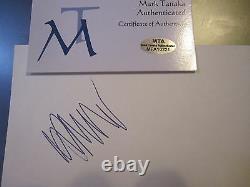 President DONALD TRUMP Signed index card Republican USA AUTO Autograph