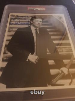 President DONALD TRUMP signed 8x10PSA/DNA encapsulated i would grade auto a 10