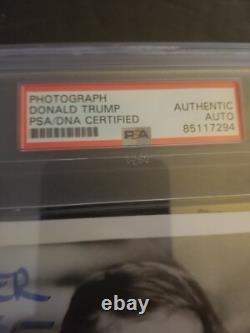President DONALD TRUMP signed 8x10PSA/DNA encapsulated i would grade auto a 10