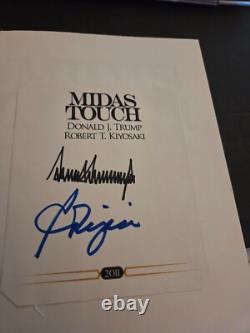 President DONALD TRUMP signed MIDAS TOUCH hardcover book MAGA nice MINT