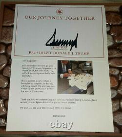 President Donald J Trump Autographed Our Journey Together UnAttached Bookplate