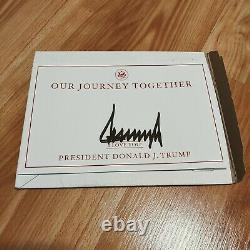 President Donald J. Trump Hand Signed Bookplate with OUR JOURNEY TOGETHER Book