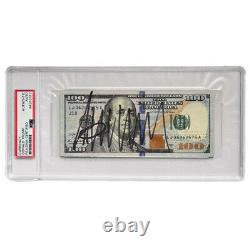 President Donald J Trump POTUS Signed Auto Uncirculated UNC $100 Dollar Bill PSA