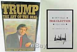 President Donald J. Trump SIGNED AUTOGRAPHED The Art of the Deal Book NICE