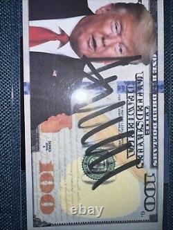 President Donald J Trump Signed $100 prop bill With His Imagine. HeritageCOA